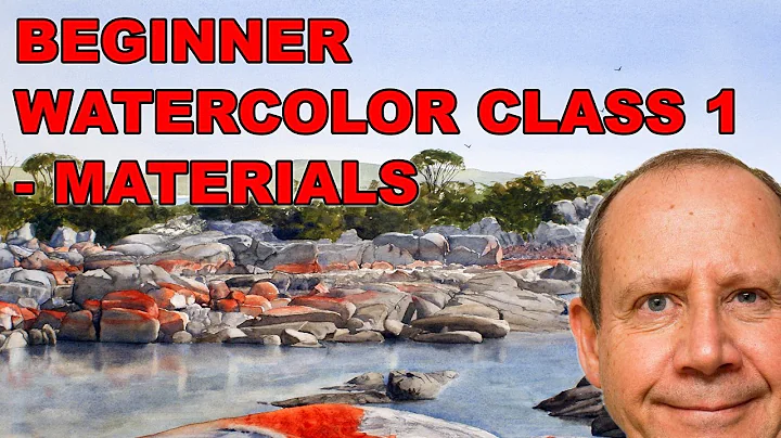 Beginner Watercolor Class No.1 - Materials. Free b...