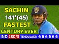 Sachin tendulkar massive batting 141 runs  ind vs pak 2nd odi match 2004  shocking batting ever