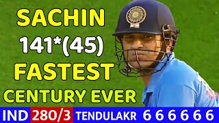 SACHIN TENDULKAR MASSIVE BATTING 141 RUNS | IND VS PAK 2ND ODI MATCH 2004 | SHOCKING BATTING EVER🔥😱 screenshot 1