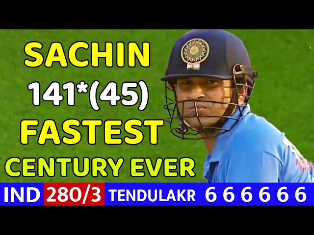 SACHIN TENDULKAR MASSIVE BATTING 141 RUNS | IND VS PAK 2ND ODI MATCH 2004 | SHOCKING BATTING EVER🔥😱 class=