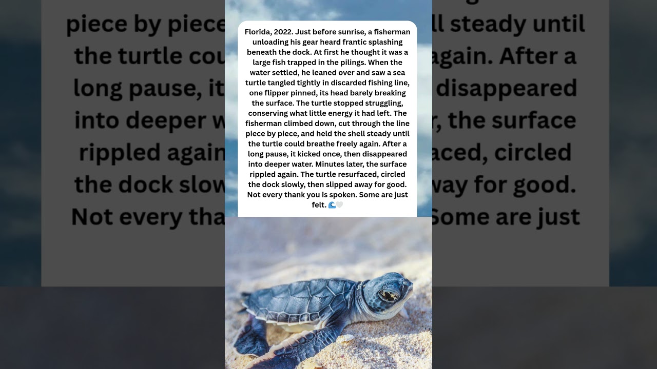 Florida, 2022. A Fisherman Heard Splashing Under the Dock — THEN the Water Went Still 🐢🌊