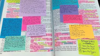 Bible Study Tips Using Post-it-notes. How I'm Using Them In My Bible? #stickynotes #postitnotes