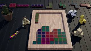 Tetris Puzzle Wooden Blocks Shapes 3D screenshot 3