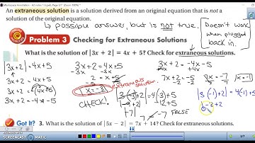 1.6 - Absolute Value Equations and Inequalities