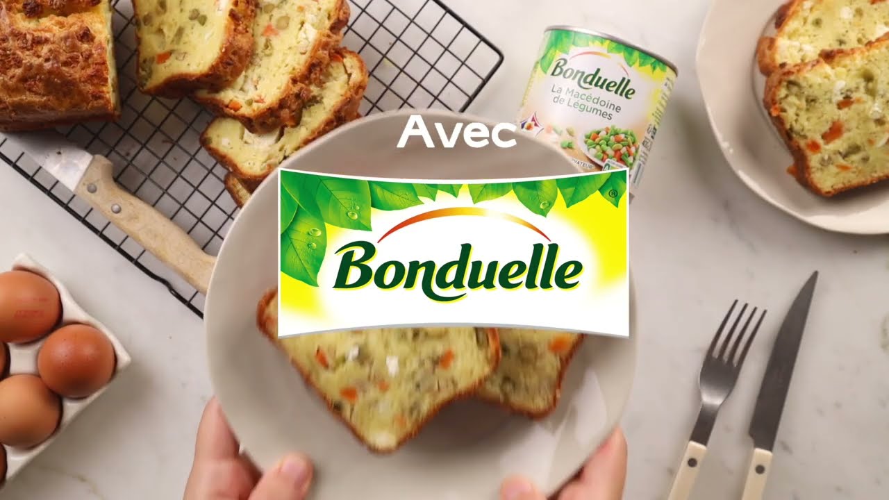 Bonduelle x Jow - Cake Feta et Macédoine