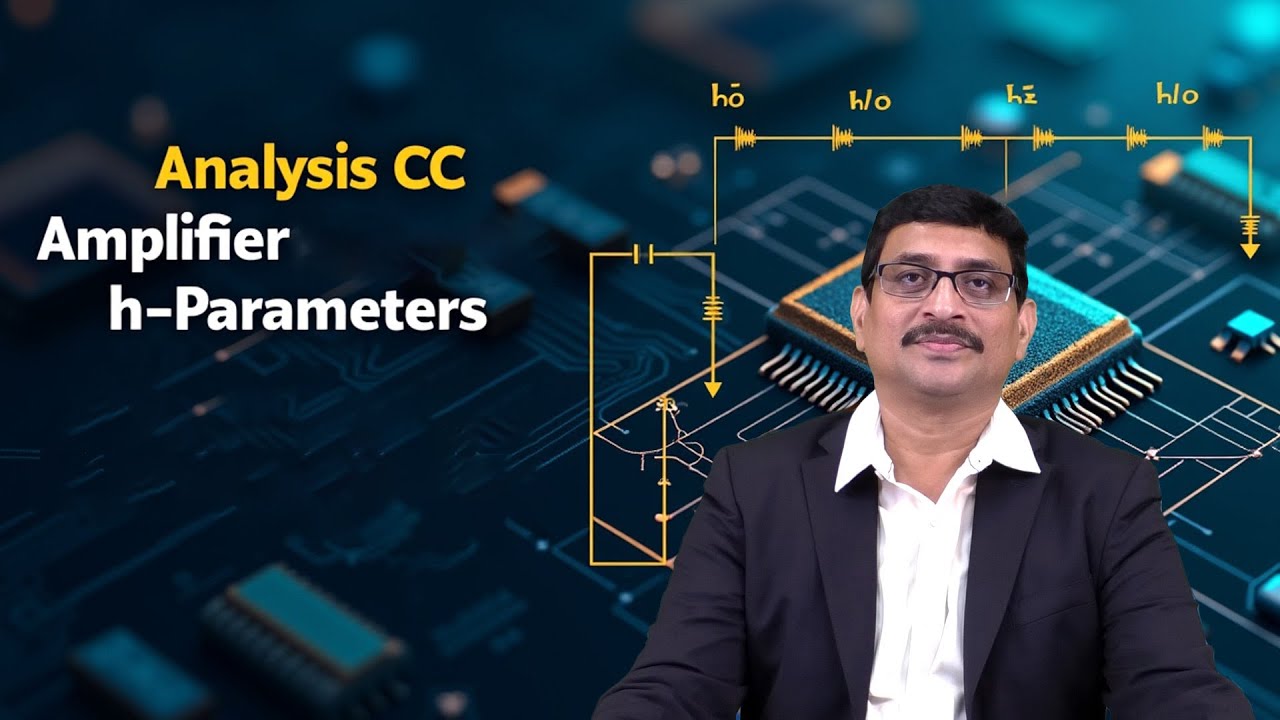Анализ усилителя CC с использованием параметров h, проведенный доктором Й. Панду Рангайя
