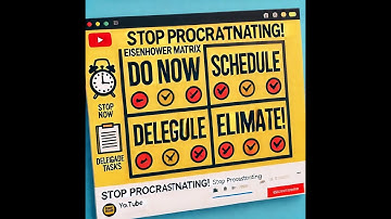 Stop Procrastinating in 60 seconds ( Eisenhower Matrix EXPLAINED )