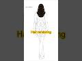 🐢(465) Technical fashion illustration | How to sketch Hair #procreate #shorts #tutorial #art #yt