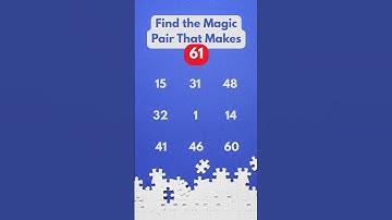 Golden Pair: A Number Ninja Challenge #maths #numberchallenge #mindgames