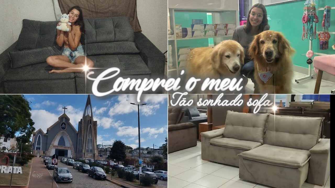 Vlog - um dia comigo | comprei meu sofá | mostrei meu trabalho