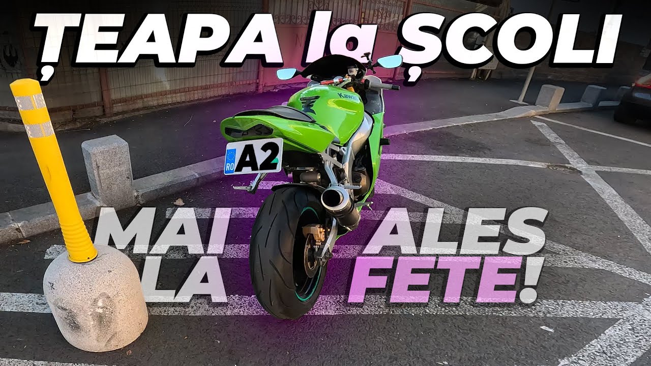TEAPA cu A2 la SCOLILE DE SOFERI ★ KAWASAKI NINJA ZX-6R 636