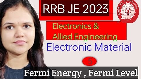 L5 Fermi level & Fermi Energy in Electronic Material #rrbje