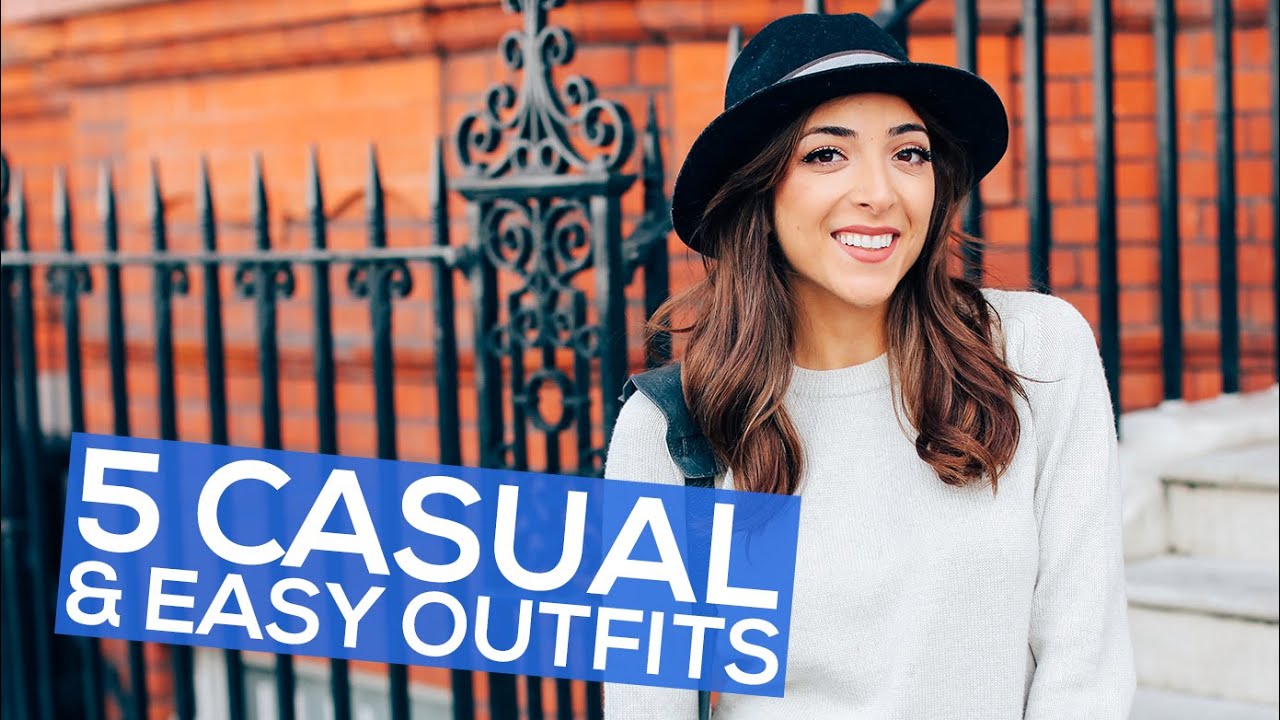 CASUAL OUTFIT IDEAS + Lazy Day Lookbook | Amelia Liana