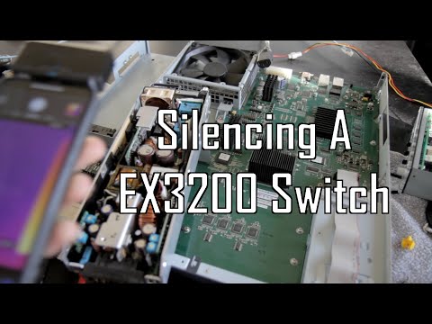 Making a Juniper EX3200 Switch silent