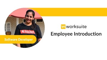 Employee Introduction| Software developer uses Worksuite