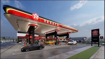 GAS STATION • LUMION RENDERING • LANDSCAPE DESIGN • ARCHITECTURE DESIGN • NVL ARCHITECTS
