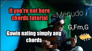 Video-Miniaturansicht von „tutorial chords// if your not here by: menudo// gawin nating simply ng di kau mahirapan.“