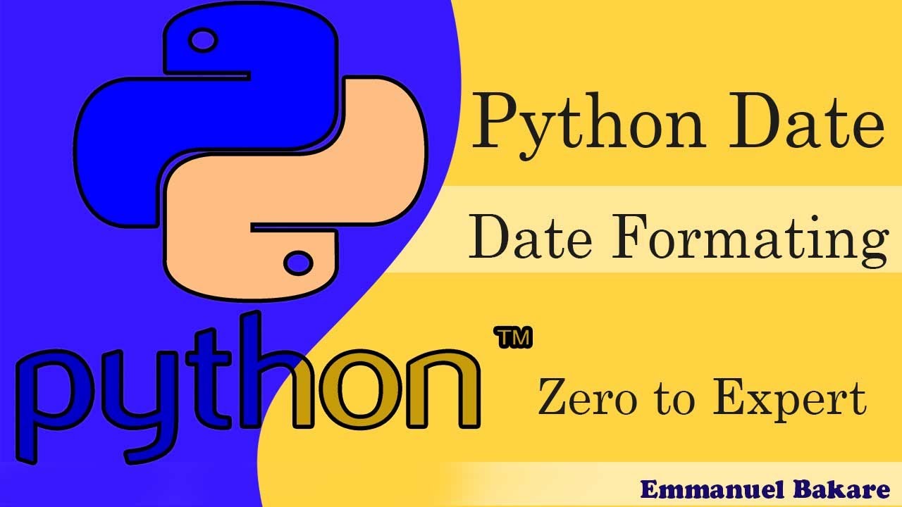 58 Python Date Date Formating - YouTube