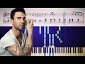 Maroon 5 - Memories - Piano Tutorial + SHEETS