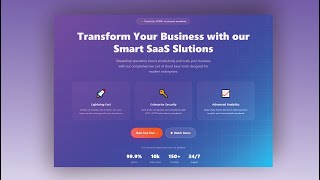 Responsive Hero Section with Animations | HTML &amp; CSS for Beginners