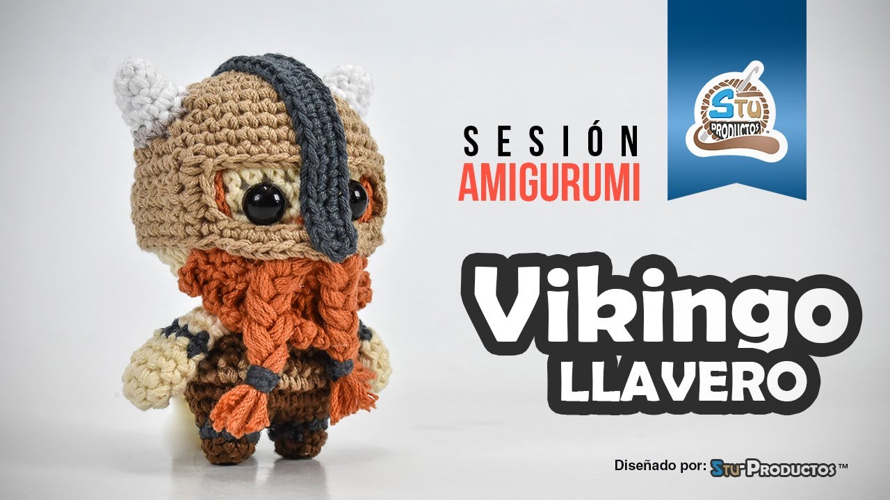 Vikingo mini AMIGURUMI | Stu-Productos
