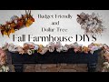 DOLLAR TREE FALL DIYS | FALL FARMHOUSE BUDGET DECOR