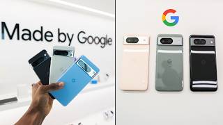 Google Pixel 8 & 8 Pro Hands On | All Colors, New Features & More! by Midas / Tomi 6,280 views 7 months ago 18 minutes