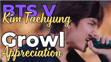 BTS V Kim Taehyung Growl Appreciation 2024 #v #taehyung #btsv