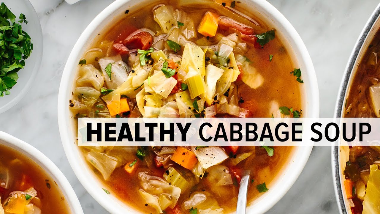 CABBAGE SOUP | super easy, vegetarian soup for a healthy diet