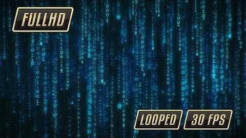 Binary Data Rain | Motion Graphics - Videohive template