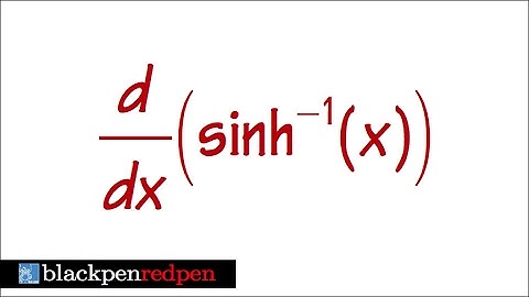 derivative of inverse sinh(x)