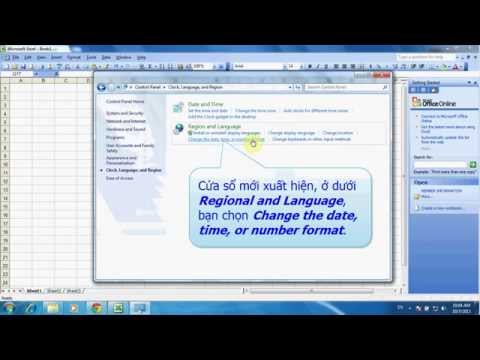 Video Cách chuyển dấu phẩy thành dấu chấm trong excel - youtube