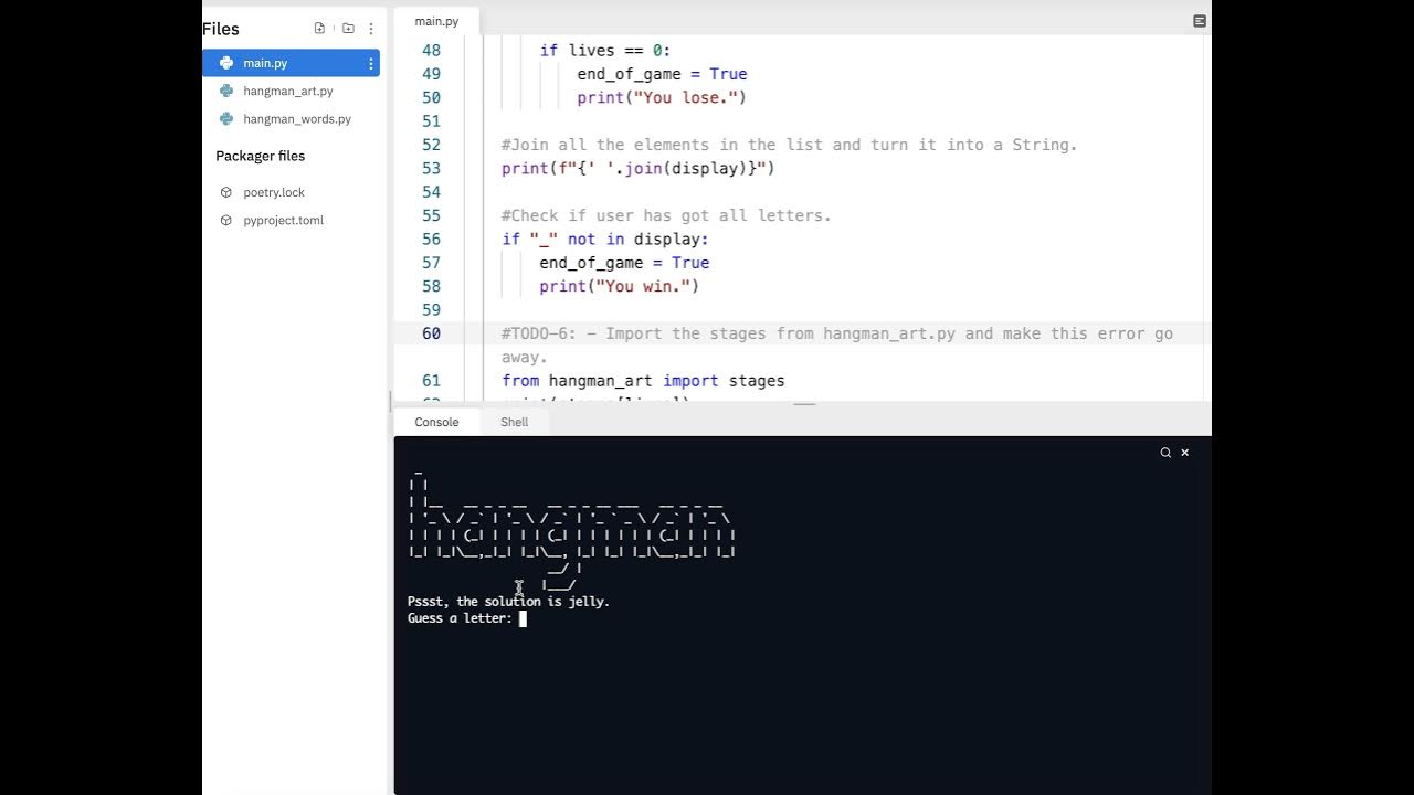 Hangman Project | Python Learn - YouTube