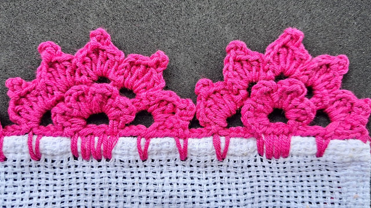 🌺PUNTILLA muy BONITA FACIL de HACER🌺