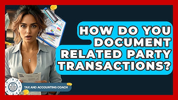 How Do You Document Related Party Transactions? - Tax and Accounting Coach