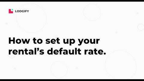 Vacation Rental setup- How to set your rental