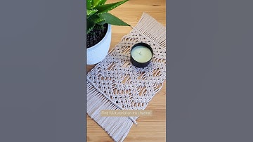 Macrame table runner ➿ #shortsvideo #diy