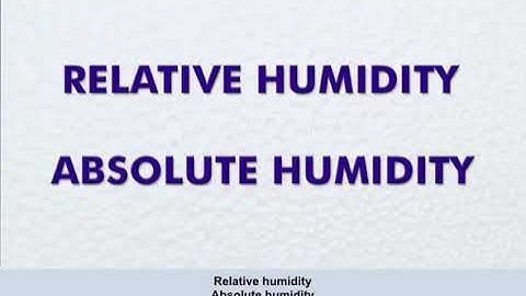 Humidity |   Chapter 7 | Part 2 | Meteorology | CPL | ATPL | Pilot State