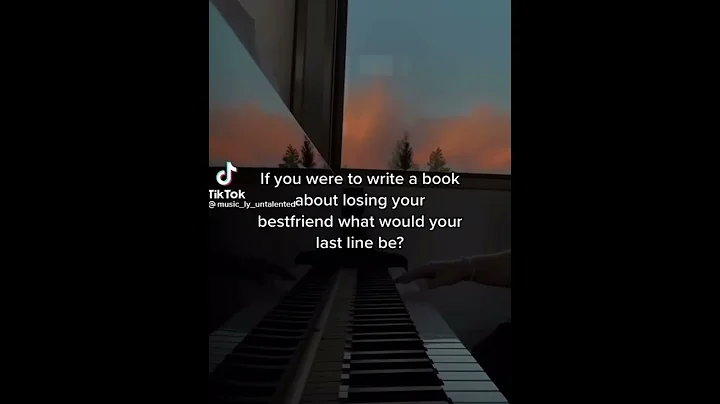 If you were to write a book about losing your best friend what would your last line be? #viral