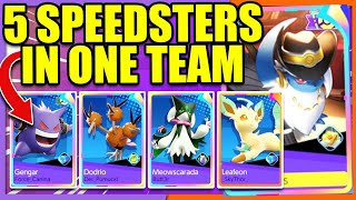 5 SPEEDSTERS in the SAME TEAM in RANKED | Pokemon Unite