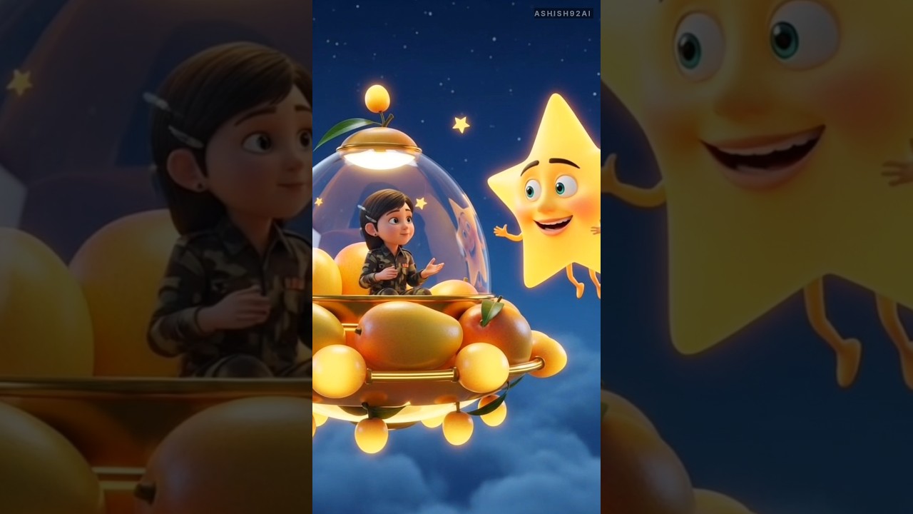 Army Girl & Alien Mango Spaceship Magic Garden Story 