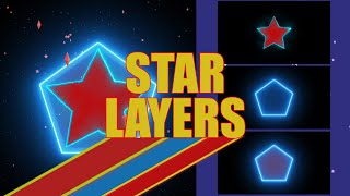 Star overlays particles video footage layers