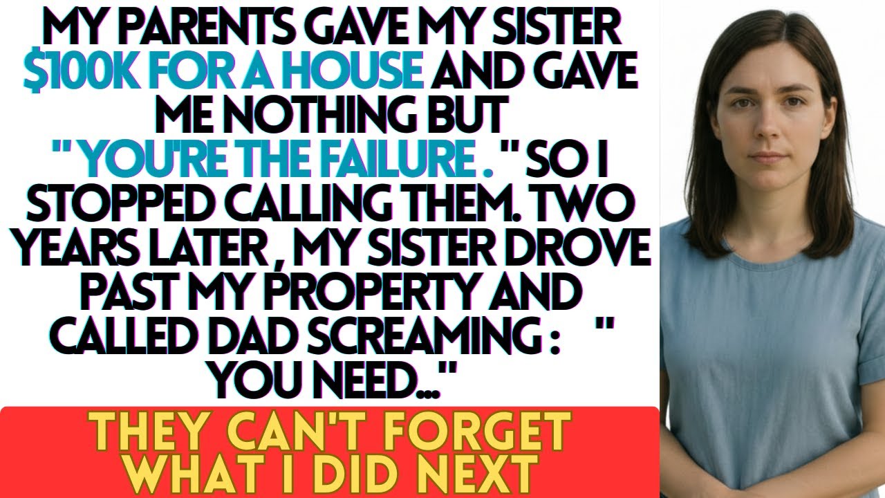 My Parents Gave My Sister $100K for a House and Gave Me Nothing but “Failure ” — So I Kept the Land.