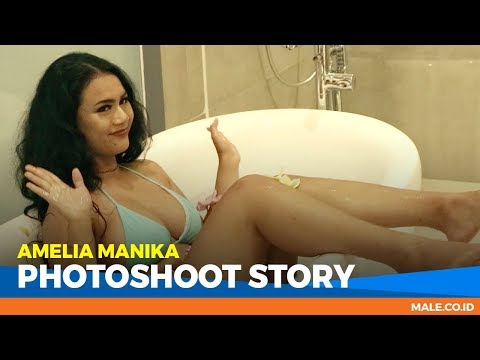 AMELIA MANIKA di Behind the Scenes Photoshoot - Male Indonesia | Model Hot Indo