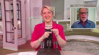 Honora Hoop Earrings with Cultured Freshwater Pearl Charm, SS on QVC