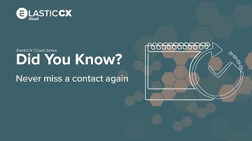 ElasticCX CCaaS: Never miss a contact again!