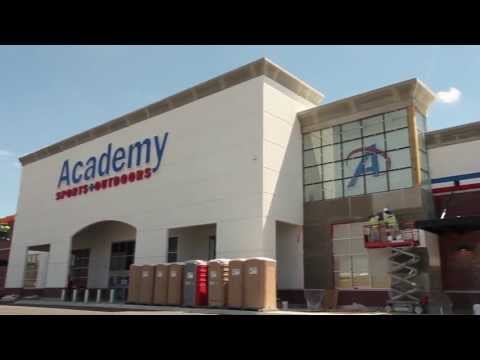 Academy Sports Brick Veneer, EIFS, and Stone by Bordner Installation Group stucco division