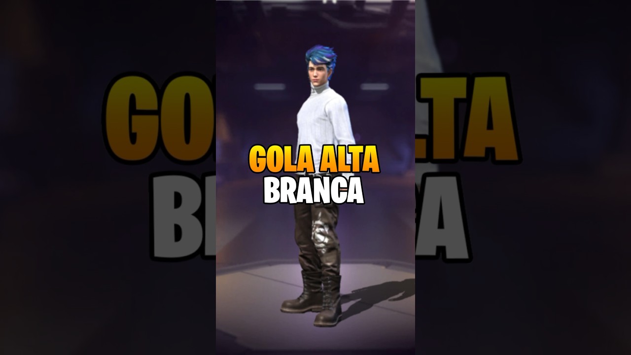 Combinações com a nova gola alta branca no free fire, versão personage