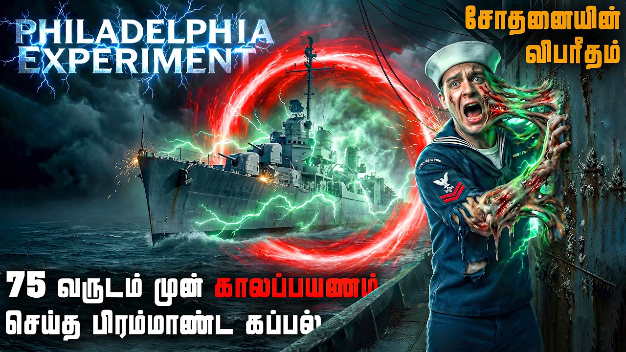 அமெரிக்கா செய்த ரகசிய சோதனை | காலப் பயணத்தில் உருகிய உடல்கள் | Philadelphia experiment mystery tamil