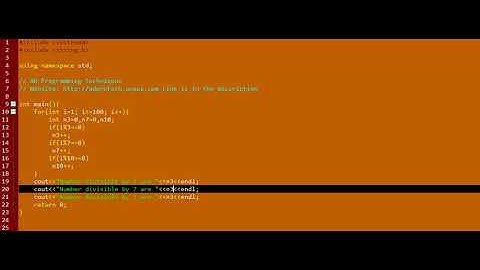 How Many Numbers are Divisible By 3, 7 and 10 With a Program in C++ Using For Loop